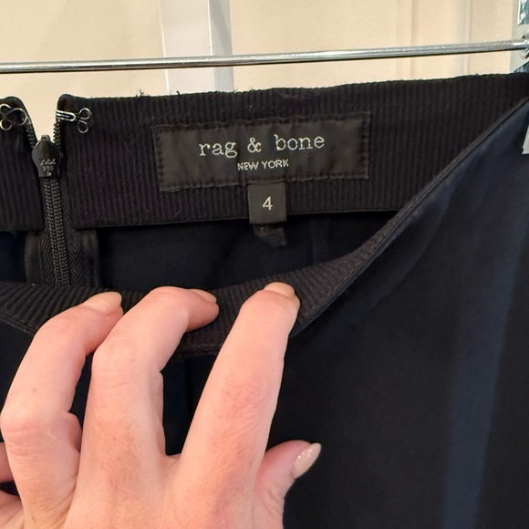 rag & bone Simone Stretch Navy Pants - Picture 2 of 6